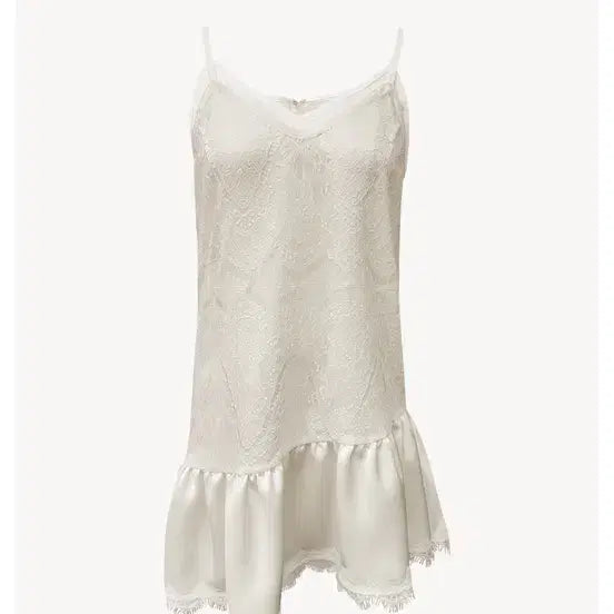 [BUNJANG] MuseRra Double Lace Asymmetrical Dress / 뮤제라 더블 레이스 언발 원피스