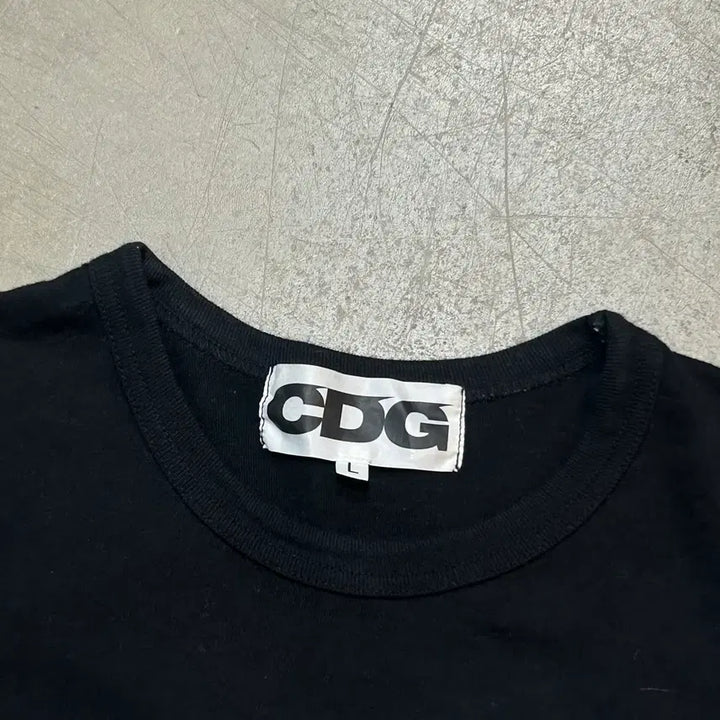 [BUNJANG] Comme des Garcons CDG Logo Line T-Shirt / Comme des Garcons L 블랙 CDG로고 라인 반팔티