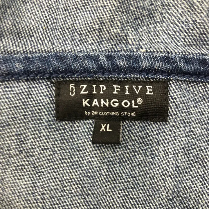 [BUNJANG] Kangol Denim Anorak Hooded Jacket / XL 캉골 데님 아노락 후드 자켓