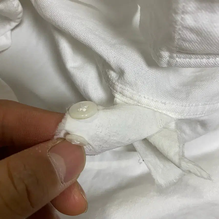 [BUNJANG] Beanpole White Shirt 95 / 빈폴 화이트 셔츠 95