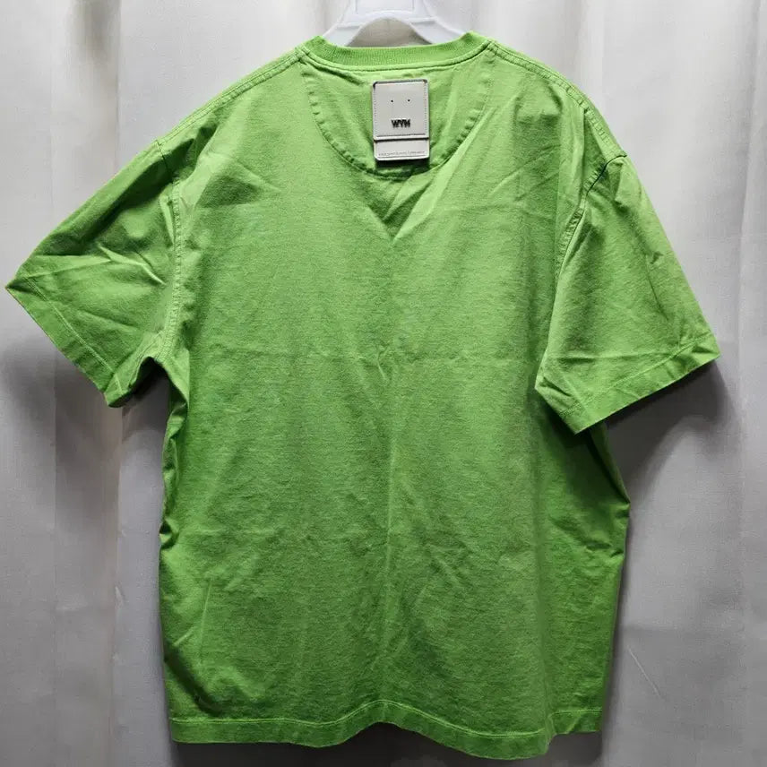 [BUNJANG] WOOYOUNGMI Green Logo Short Sleeve T-shirt / YOOYOUNGMI 연두색 반팔 티셔츠