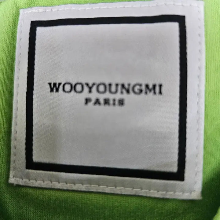 [BUNJANG] WOOYOUNGMI Green Logo Short Sleeve T-shirt / YOOYOUNGMI 연두색 반팔 티셔츠