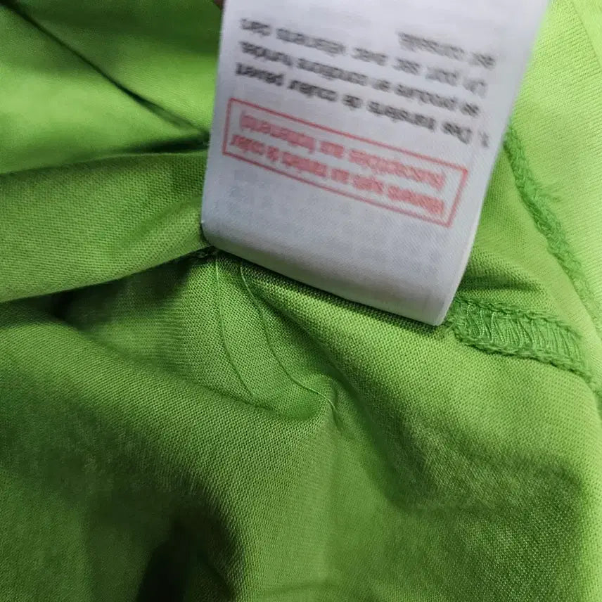 [BUNJANG] WOOYOUNGMI Green Logo Short Sleeve T-shirt / YOOYOUNGMI 연두색 반팔 티셔츠