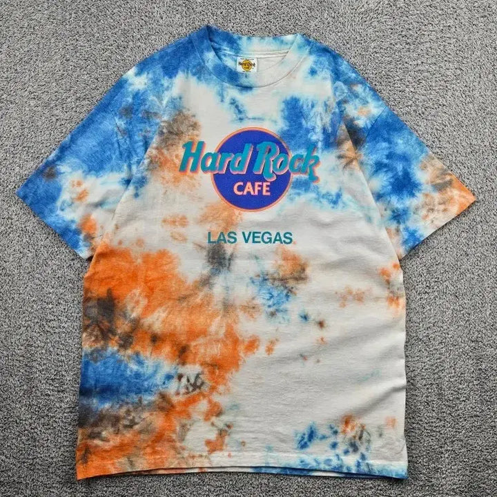 [BUNJANG] Hard Rock Cafe Las Vegas Dyed Custom T-Shirt (XL) / USA 하드락카페 싱글스티치 반팔 티셔츠 다잉커스텀 (XL)/ 11865