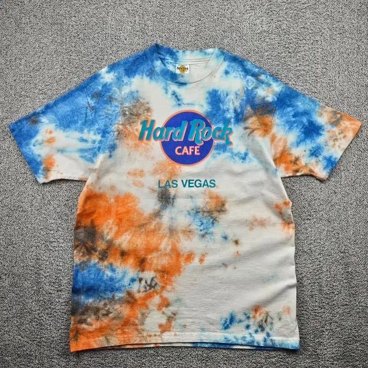 [BUNJANG] Hard Rock Cafe Las Vegas Dyed Custom T-Shirt (XL) / USA 하드락카페 싱글스티치 반팔 티셔츠 다잉커스텀 (XL)/ 11865