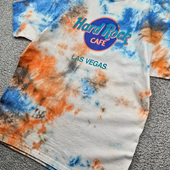 [BUNJANG] Hard Rock Cafe Las Vegas Dyed Custom T-Shirt (XL) / USA 하드락카페 싱글스티치 반팔 티셔츠 다잉커스텀 (XL)/ 11865