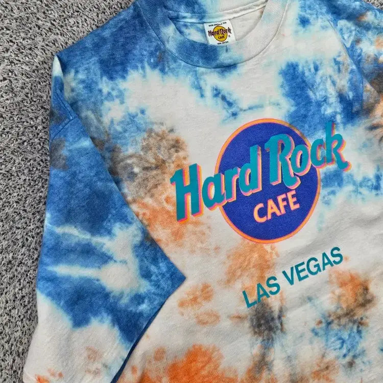 [BUNJANG] Hard Rock Cafe Las Vegas Dyed Custom T-Shirt (XL) / USA 하드락카페 싱글스티치 반팔 티셔츠 다잉커스텀 (XL)/ 11865