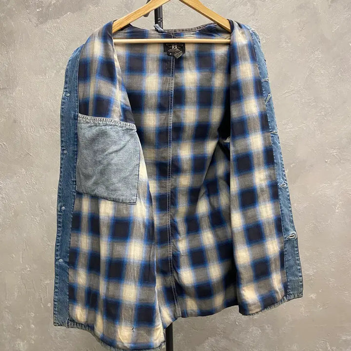 [BUNJANG] RRL Ralph Lauren Faded Denim Chore Jacket / [S] 90s RRL 더블알엘 랄프로렌 페이디드 데님 초어자켓
