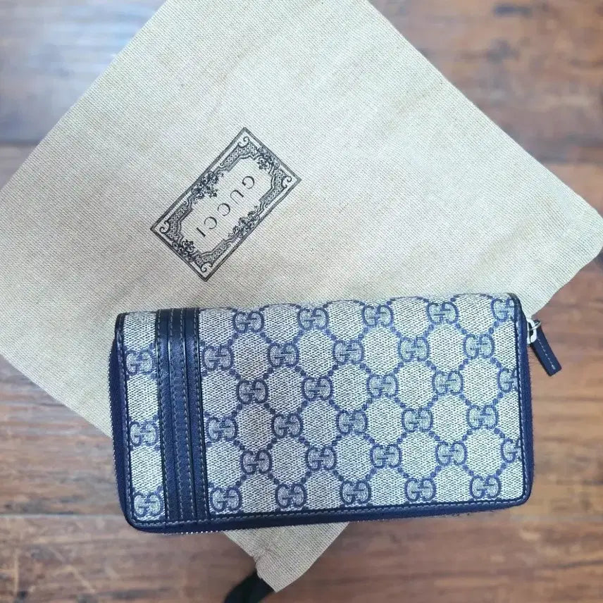 [BUNJANG] Gucci GG Pattern Zip Long Wallet / 정품구찌 GG 패턴 지퍼 장지갑