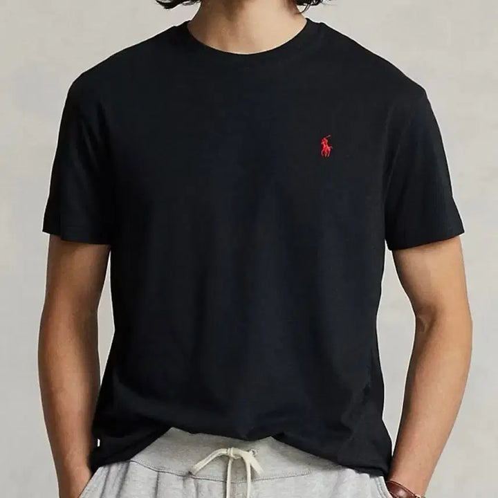 [BUNJANG] Polo Ralph Lauren Black Short Sleeve T-shirt / 폴로 랄프로렌 블랙 반팔 티셔츠 정품 택달림