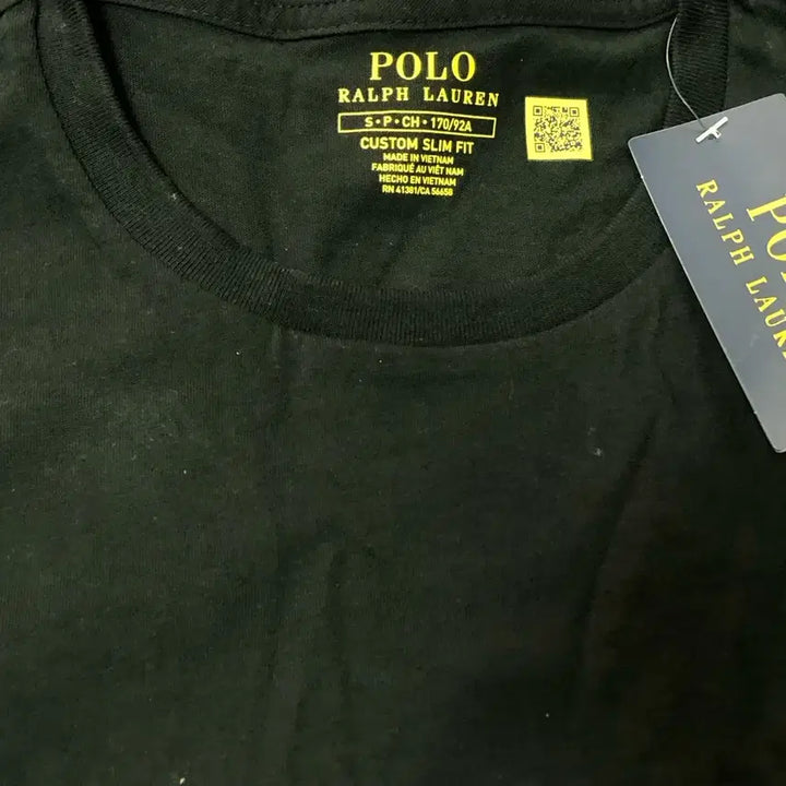 [BUNJANG] Polo Ralph Lauren Black Short Sleeve T-shirt / 폴로 랄프로렌 블랙 반팔 티셔츠 정품 택달림