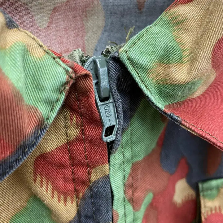 [BUNJANG] Swiss Military M83 Camouflage Field Jacket / [L-XL] 80s 스위스 밀리터리 M83 카모플라쥬 자켓