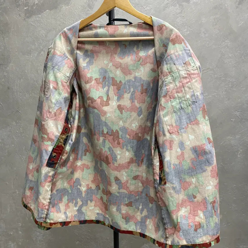 [BUNJANG] Swiss Military M83 Camouflage Field Jacket / [L-XL] 80s 스위스 밀리터리 M83 카모플라쥬 자켓