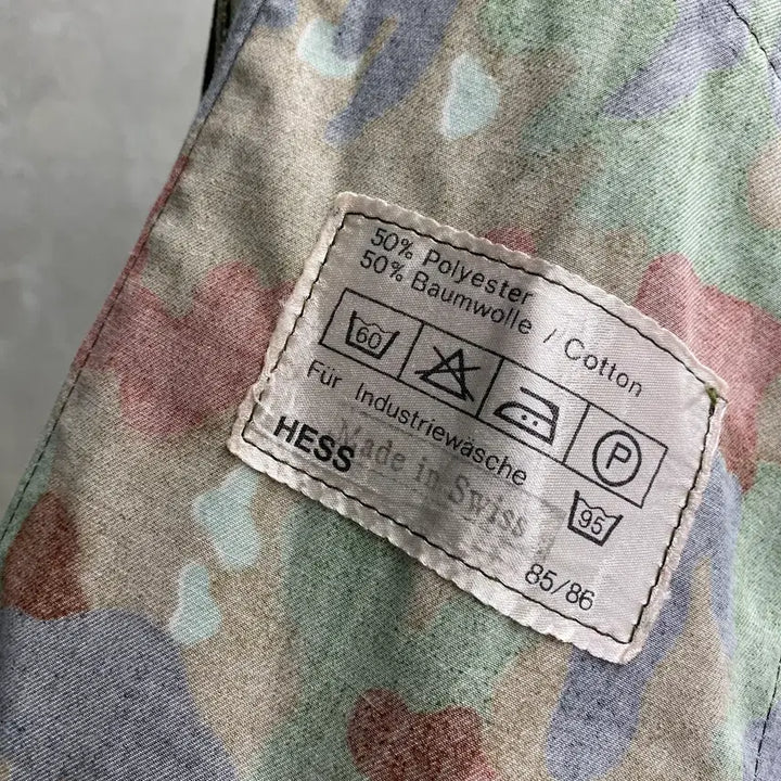[BUNJANG] Swiss Military M83 Camouflage Field Jacket / [L-XL] 80s 스위스 밀리터리 M83 카모플라쥬 자켓