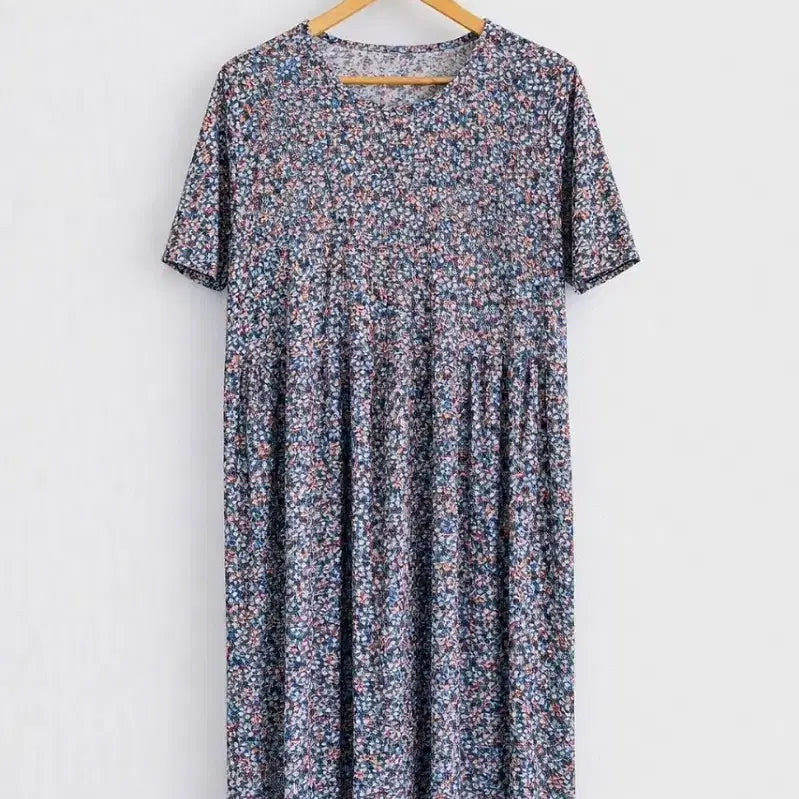 [BUNJANG] Pleated Indoor Dress Pajamas / 플리츠 실내복 원피스 잠옷