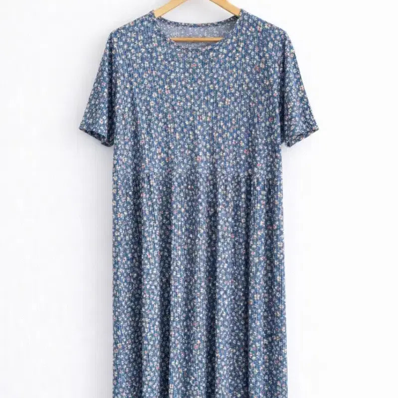 [BUNJANG] Pleated Indoor Dress Pajamas / 플리츠 실내복 원피스 잠옷