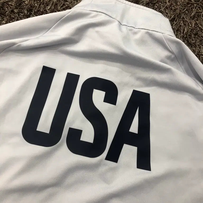 [SOLD OUT] M 아디다스 USA 국대 반집업 기능성 긴팔티