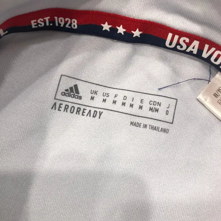 [SOLD OUT] M 아디다스 USA 국대 반집업 기능성 긴팔티