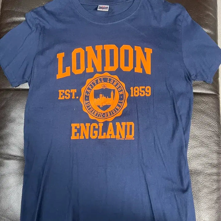 [BUNJANG] Vintage London Printed Navy T-shirt M / 빈티지 런던 프린팅 반팔 티셔츠 네이비  m