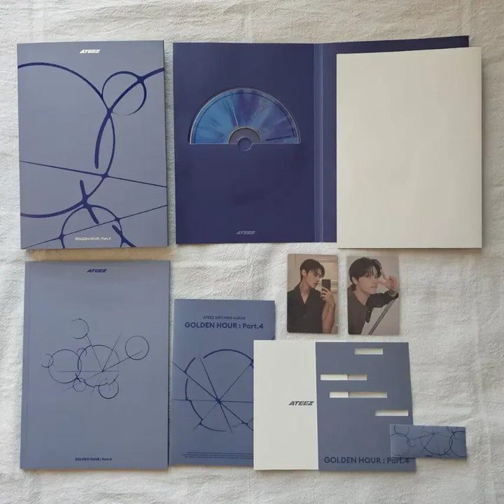 [BUNJANG] ATEEZ Golden Hour Part.4 A Ver. Wooyoung Set Album / 에이티즈 골든아워 part.4 앨범(A.ver) 포카포함 (우영세트)
