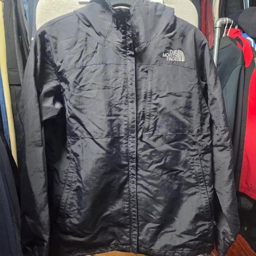 [BUNJANG] The North Face Black Hooded Windbreaker Jacket / 노스페이스 블랙 바람막이 후드 자켓