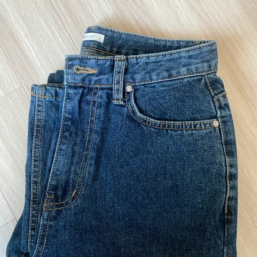 [BUNJANG] Venueet Lee Denim Dark Blue Long M / 베뉴엣 리에데님 다크블루 롱 m