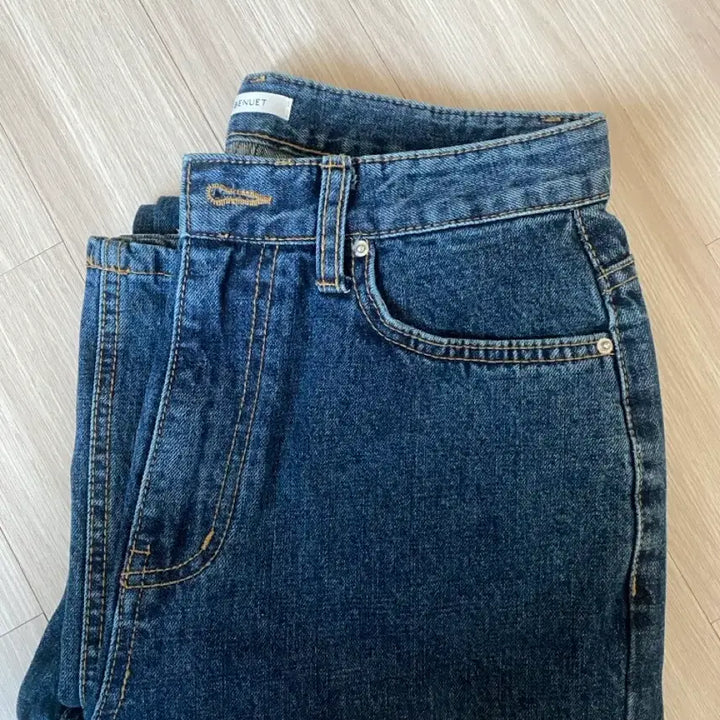 [BUNJANG] Venueet Lee Denim Dark Blue Long M / 베뉴엣 리에데님 다크블루 롱 m