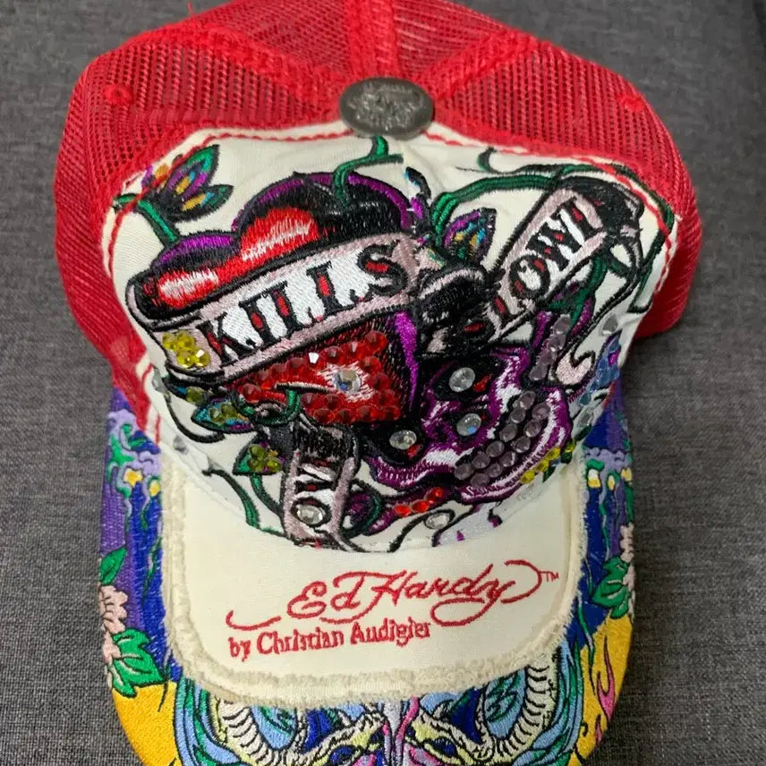 [SOLD OUT] Ed Hardy  에디하디 스냅백 스와로브스키 모자
