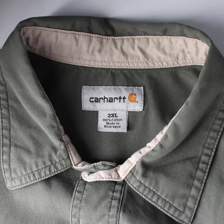 [BUNJANG] Carhartt Green Shirt 2XL / 칼하트 셔츠 그린 2XL