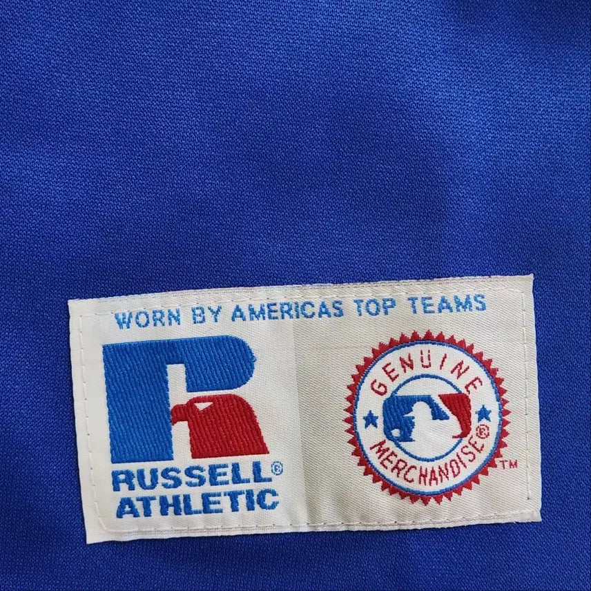 [BUNJANG] Russell Athletic Chicago Cubs Embroidered Baseball Jersey M / 러셀 애슬레틱 MLB 시카고 컵스 자수 야구 져지 M
