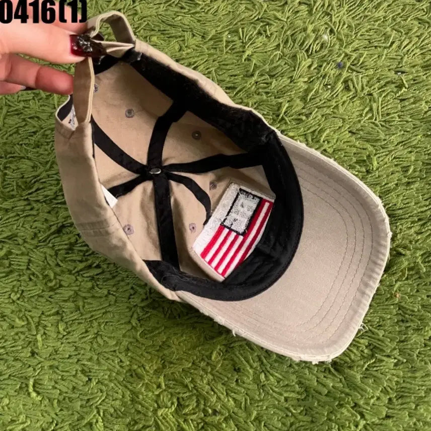 [SOLD OUT] 폴로 랄프로렌 성조기 볼캡 베이지
