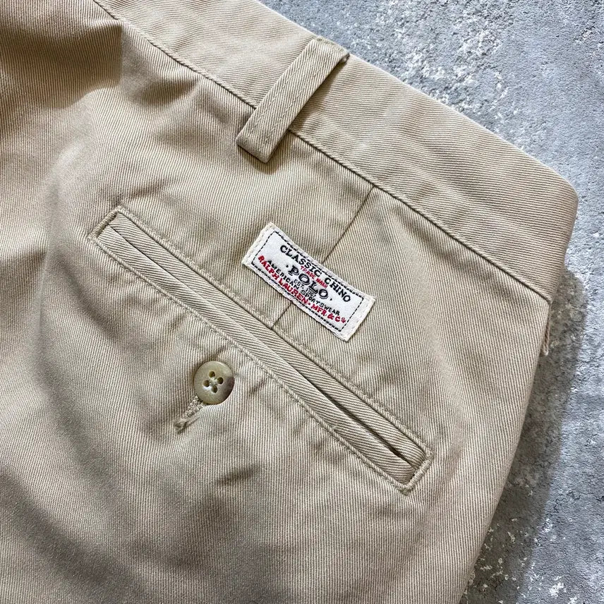 [SOLD OUT] [37-38] 90-00s Polo 폴로 랄프로렌 베이지 앤드류 치노팬츠