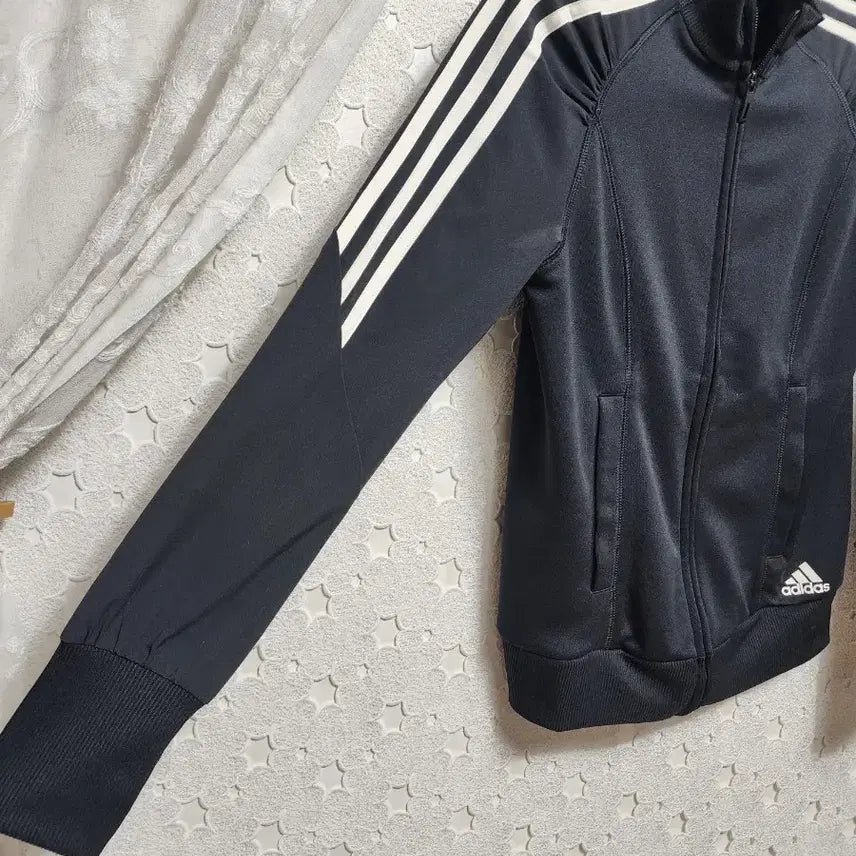[BUNJANG] Adidas Shirred Jersey Zip-Up Women&