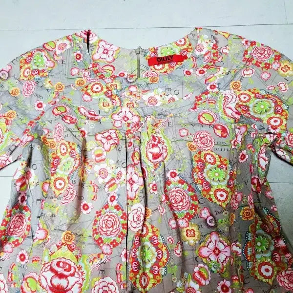 [BUNJANG] Oilily Flower Short Sleeve Dress / 오일릴리 플라워 반팔원피스 폴1321