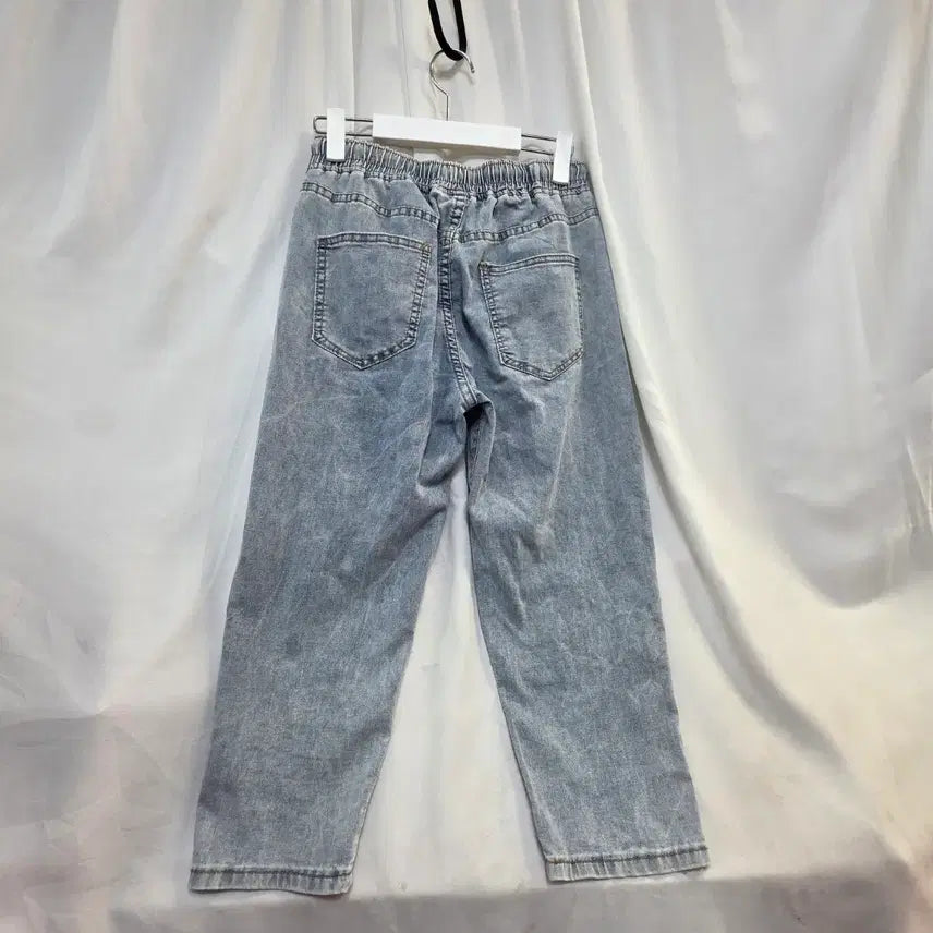 [BUNJANG] Character Printed Denim Pants L (25-28) / 캐릭터 여성프린팅 데님 팬츠 청바지L(25~28)
