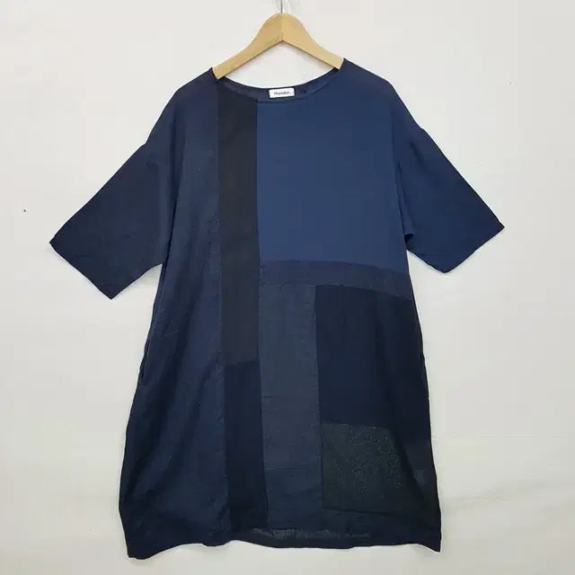 [BUNJANG] Issey Miyake Plantation Linen Patchwork Dress / 이세이미야케 Plantation 린넨 패치워크 원피스
