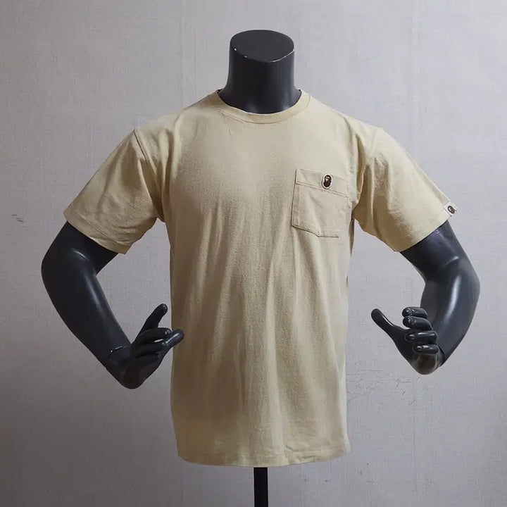 [SOLD OUT] BAPE 베이프 포켓 반팔 티셔츠 베이지