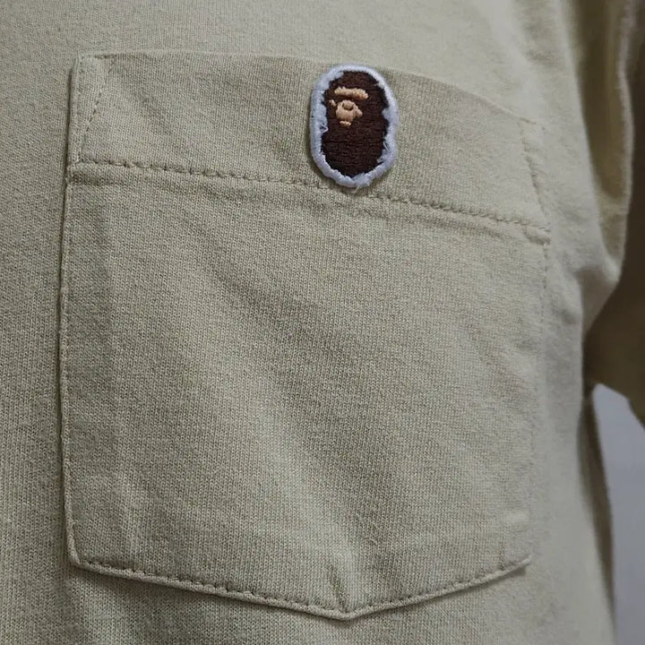 [SOLD OUT] BAPE 베이프 포켓 반팔 티셔츠 베이지
