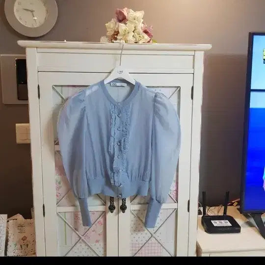 [BUNJANG] ZARA Cardigan (Sky Blue) - Women&