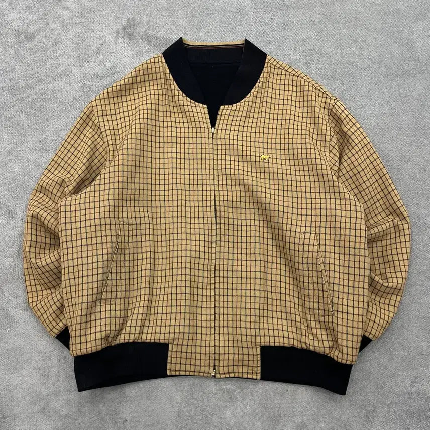 [BUNJANG] Jack Nicklaus Reversible Wool Blouson Jacket / 110 잭니클라우스 리버시블 울 블루종 자켓