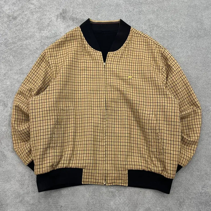 [BUNJANG] Jack Nicklaus Reversible Wool Blouson Jacket / 110 잭니클라우스 리버시블 울 블루종 자켓