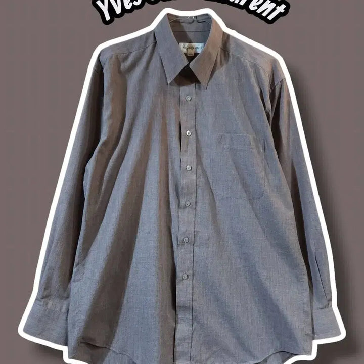 [SOLD OUT] 100/ 입생로랑 빈티지 긴팔 셔츠 연브라운 /0416