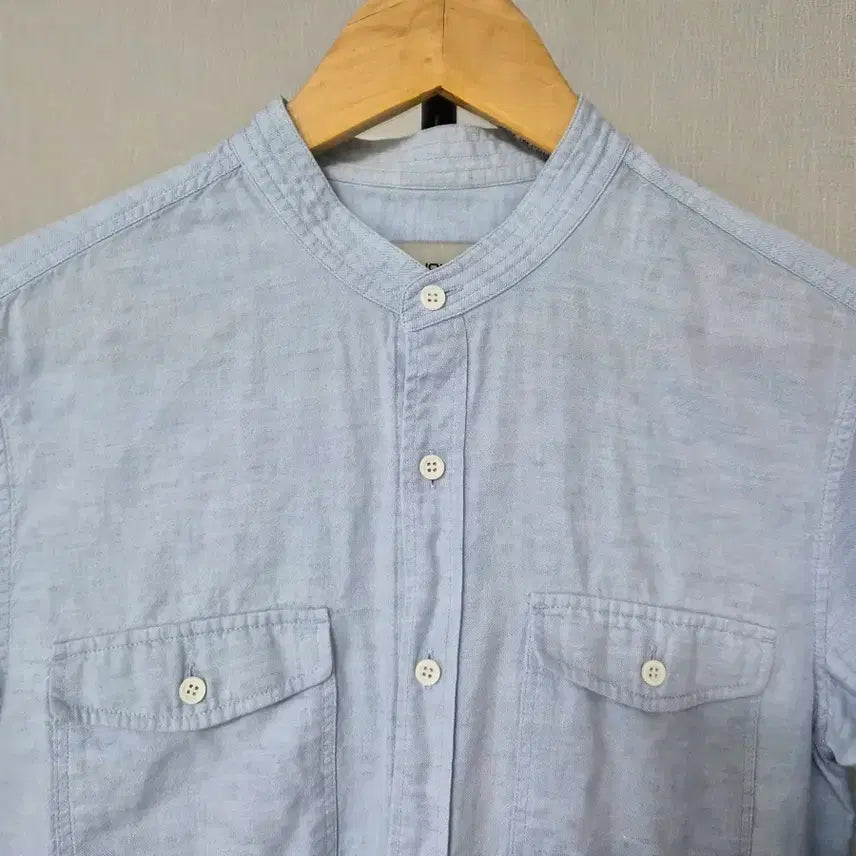 [BUNJANG] Solid Homme Linen Blend Shirt / 솔리드옴므 48호 95 린넨 면혼방 셔츠 남방 M-긴팔-715