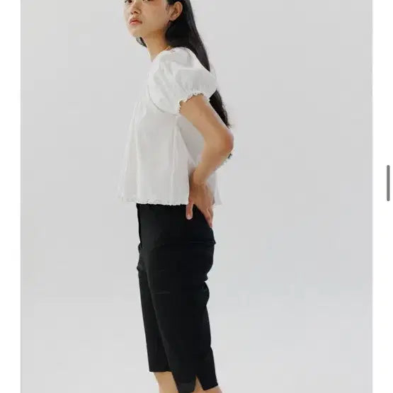 [BUNJANG] HOS Short Sleeve Blouse / 호와스 반팔 블라우스