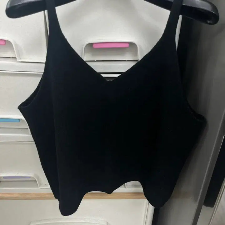 [BUNJANG] Black Knit Bustier Top / 검정색 뷔스티에