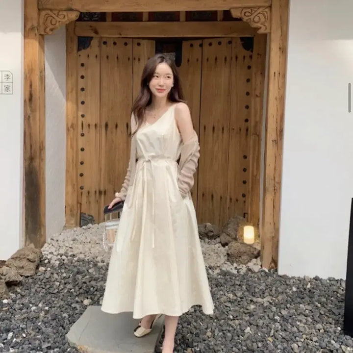 [BUNJANG] Page U Rien Ivory Dress / [새상품] 페이지유 리엔 원피스 아이보리