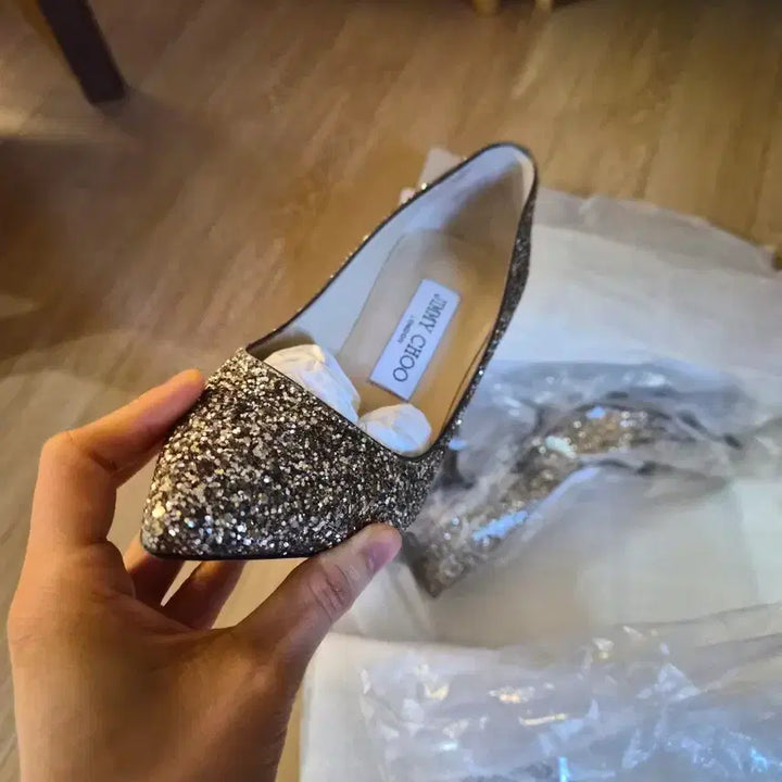 [BUNJANG] Jimmy Choo Abel Glitter Heels / 지미추 구두