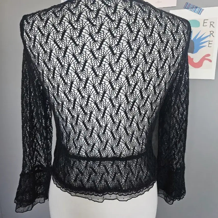 [BUNJANG] Vintage Lace Bolero Cardigan / 레이스 볼레로 가디건