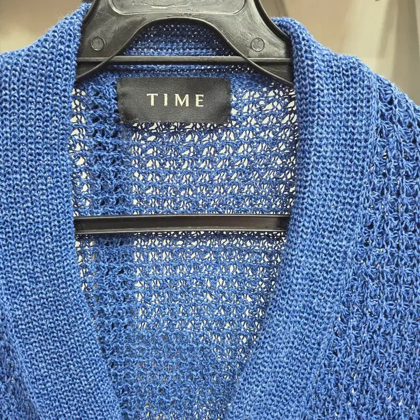 [BUNJANG] TIME Blue Knit Cardigan / TIME 타임 블루 니트 가디건