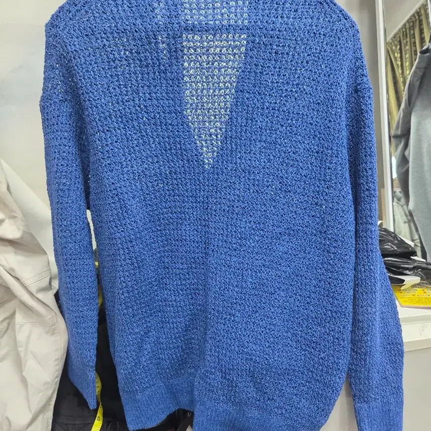 [BUNJANG] TIME Blue Knit Cardigan / TIME 타임 블루 니트 가디건
